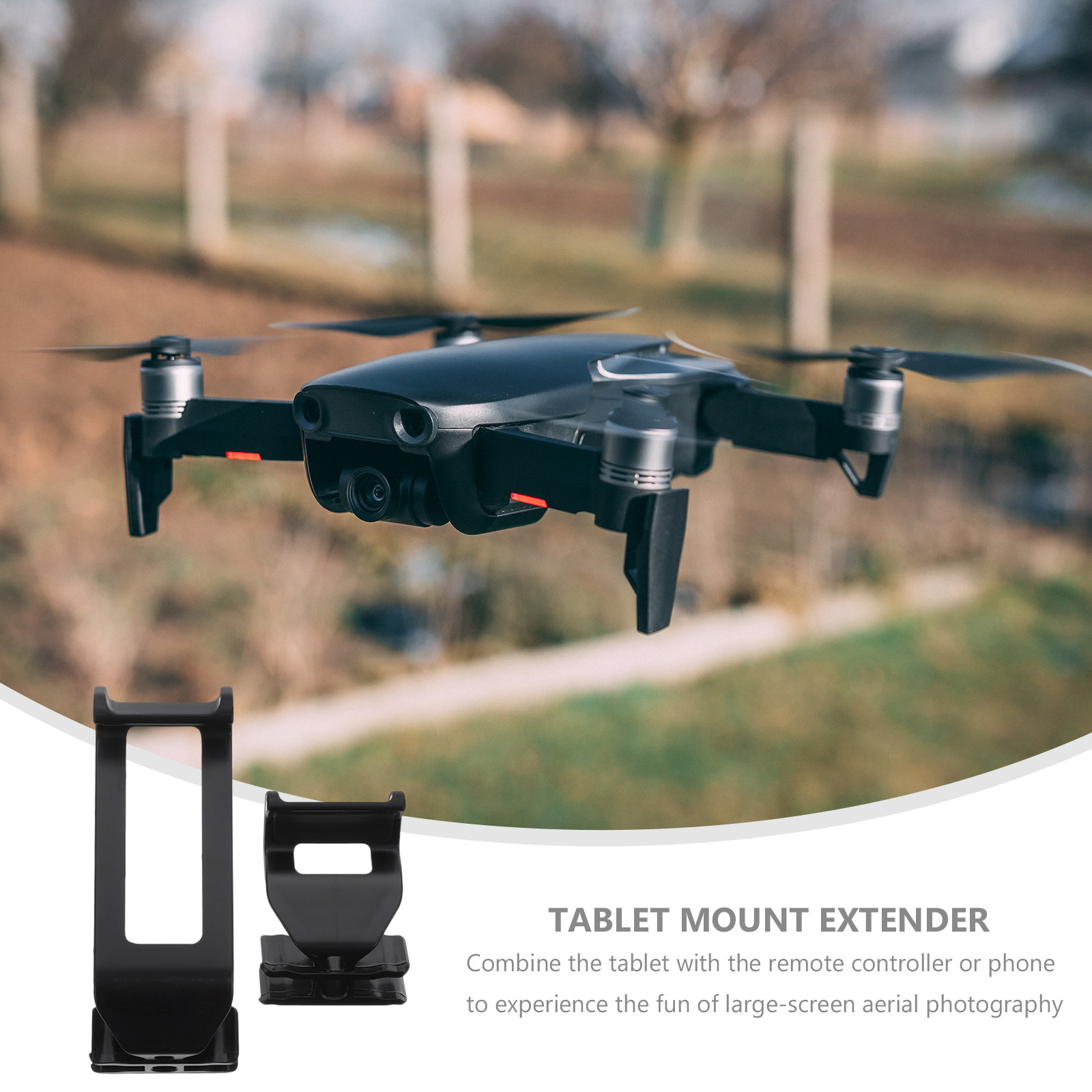 ドローン用リモコン・携帯電話・タブレット用マウント プラスチ - Drone Tablet Mount のレビューと価格