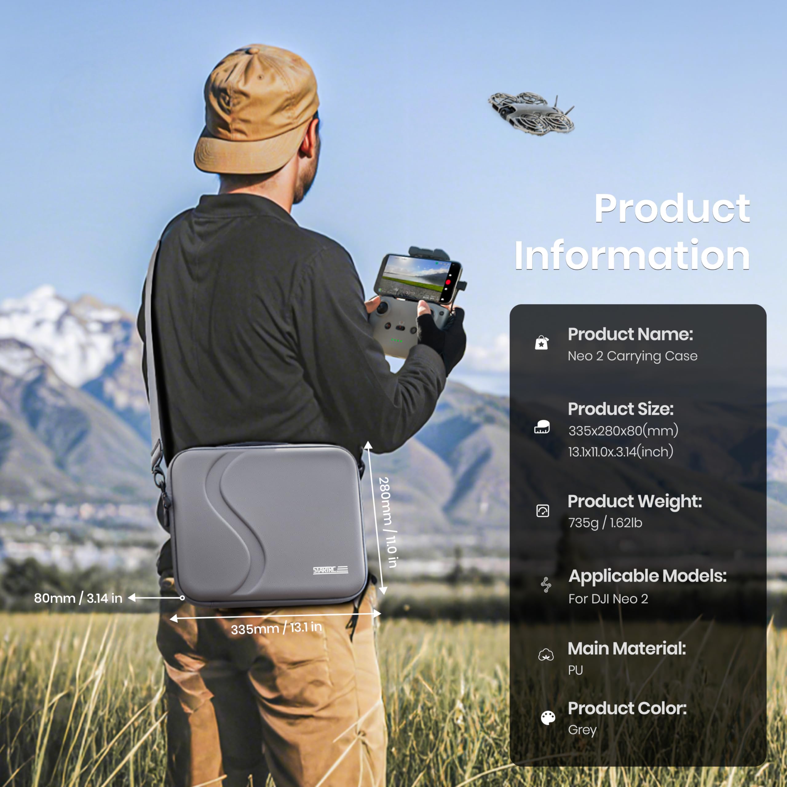 DJI Neo 2 アクセサリー用キャリングケース |    - Drone Carrying Case のレビューと価格