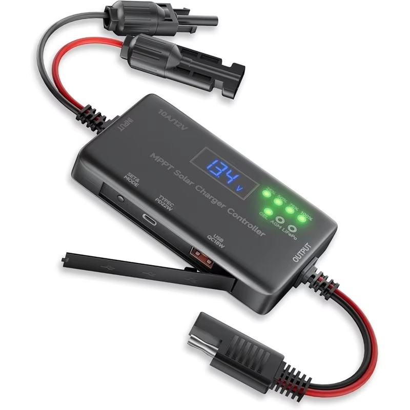 MPPTソーラー充電コントローラー12V 10A、AGM、L - Drone Solar Charger のレビューと価格