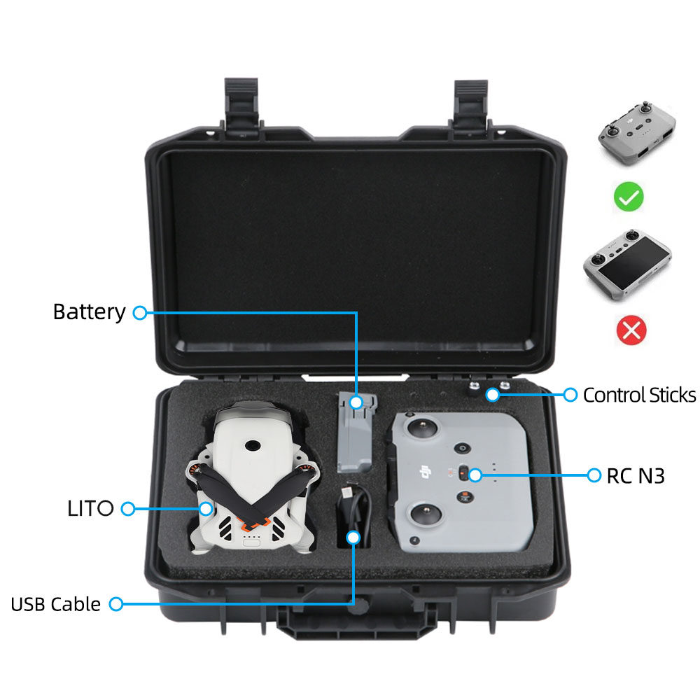 DJI Lito 1 用ポータブルキャリングケース 防爆収納 - Drone Carrying Case のレビューと価格
